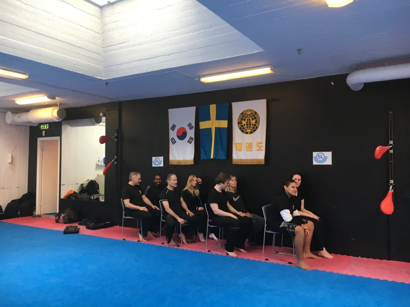 Teoretisk genomgång med kursdeltagare – JSK, Vasastan i Stockholm